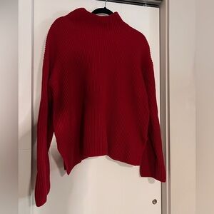 The Gap Oversized Split-Hem Mockneck Sweater